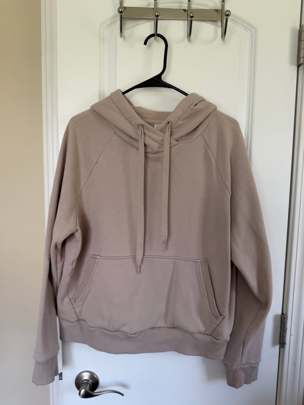 90 Degree By Reflex Women's Taupe Hoodie Sweatshirt